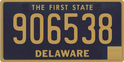 DE license plate 906538