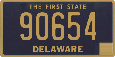 DE license plate 90654