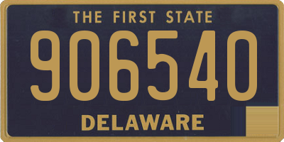 DE license plate 906540