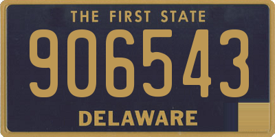 DE license plate 906543
