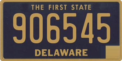DE license plate 906545