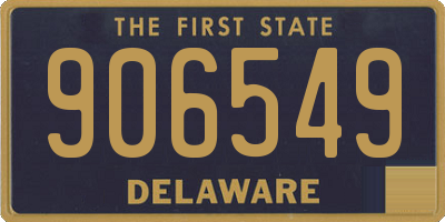 DE license plate 906549