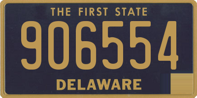 DE license plate 906554