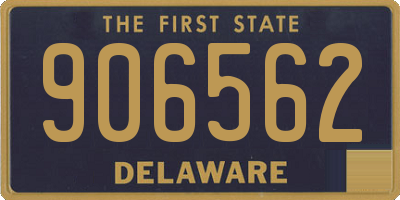 DE license plate 906562