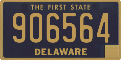 DE license plate 906564