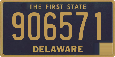 DE license plate 906571