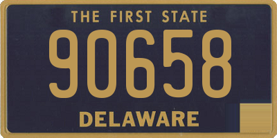 DE license plate 90658