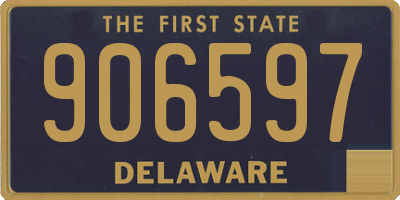 DE license plate 906597