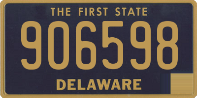 DE license plate 906598