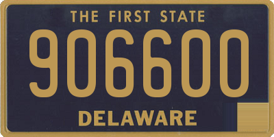 DE license plate 906600