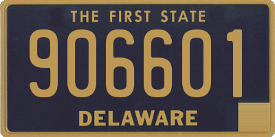 DE license plate 906601