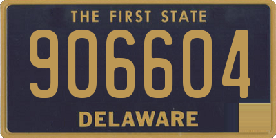DE license plate 906604