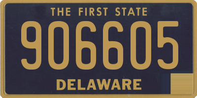 DE license plate 906605