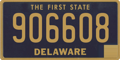 DE license plate 906608