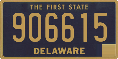 DE license plate 906615