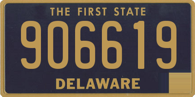 DE license plate 906619