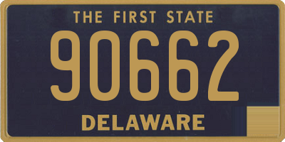DE license plate 90662