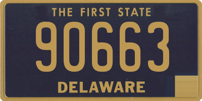 DE license plate 90663