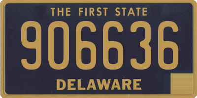 DE license plate 906636