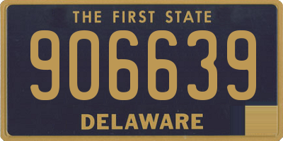 DE license plate 906639
