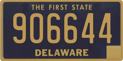 DE license plate 906644