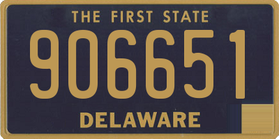 DE license plate 906651