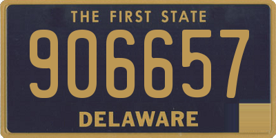 DE license plate 906657
