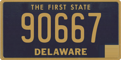 DE license plate 90667