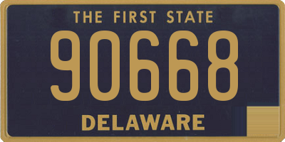 DE license plate 90668