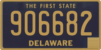DE license plate 906682