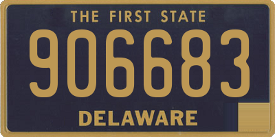 DE license plate 906683
