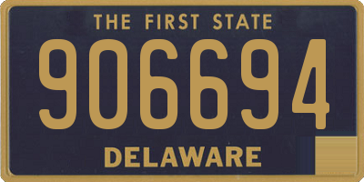 DE license plate 906694