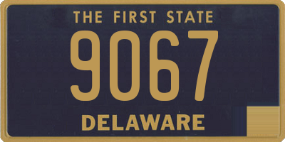 DE license plate 9067