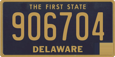 DE license plate 906704