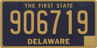 DE license plate 906719