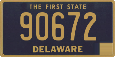 DE license plate 90672