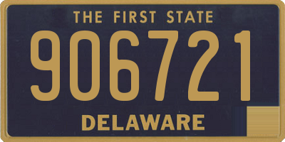 DE license plate 906721