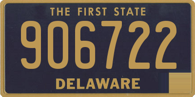 DE license plate 906722