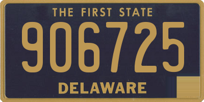 DE license plate 906725