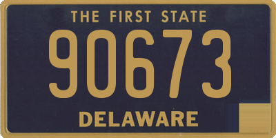 DE license plate 90673