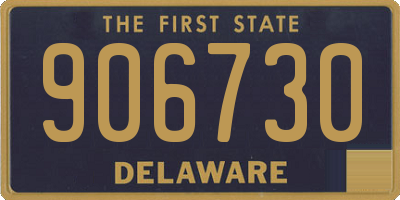 DE license plate 906730