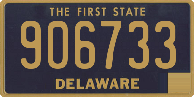 DE license plate 906733