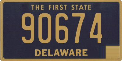 DE license plate 90674