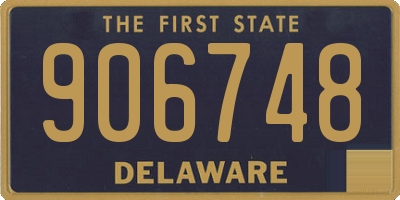 DE license plate 906748