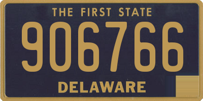 DE license plate 906766