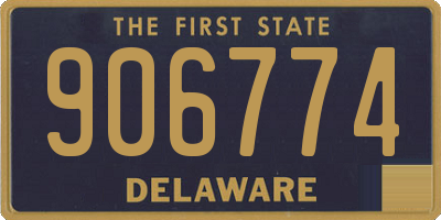DE license plate 906774