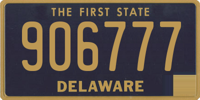 DE license plate 906777