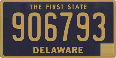 DE license plate 906793