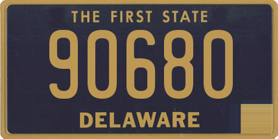 DE license plate 90680