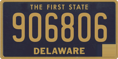 DE license plate 906806